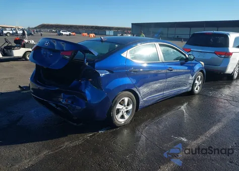 2015 Hyundai Elantra Se из США, поврежденный, VIN 5NPDH4AEXFH560857